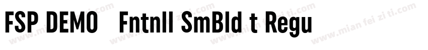 FSP DEMO   Fntnll SmBld t Regular字体转换